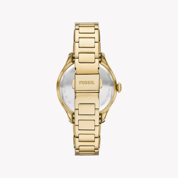 Fossil Women's Gold Watch, White&Silver Dial | Es5395 by i-watch