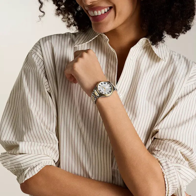 Fossil Women's Silver & Gold Watch, Stainless Steel | Es5396 by i-watch