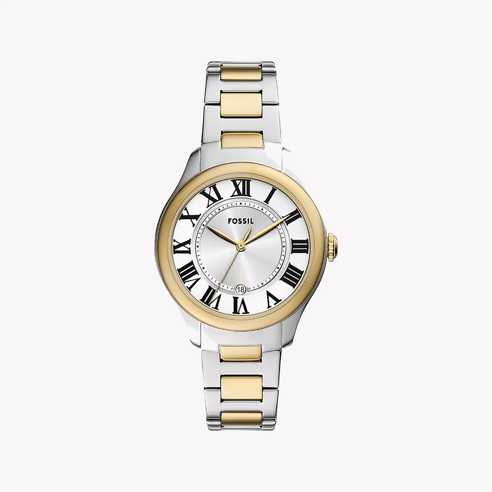 Fossil Women's Silver & Gold Watch, Stainless Steel | Es5396 by i-watch