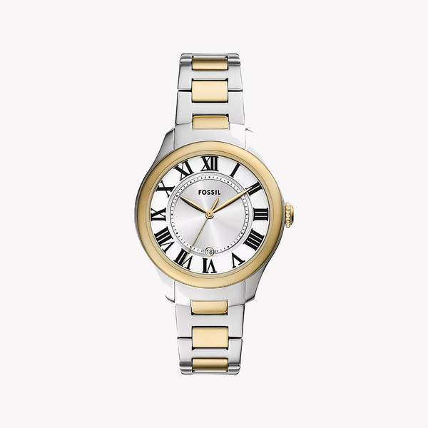 Fossil Women's Silver & Gold Watch, Stainless Steel | Es5396 by i-watch
