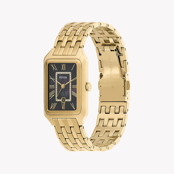 Raquel Three-Hand Date Gold-Tone Stainless Steel Watch