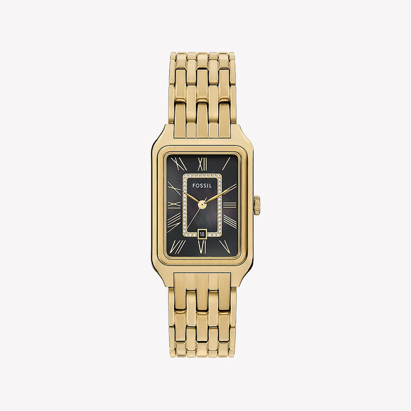 Raquel Three-Hand Date Gold-Tone Stainless Steel Watch