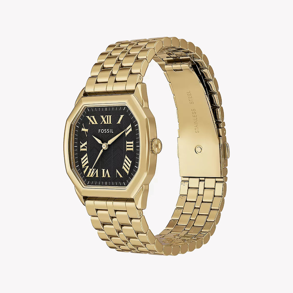 Harlow Three-Hand Gold-Tone Stainless Steel Watch