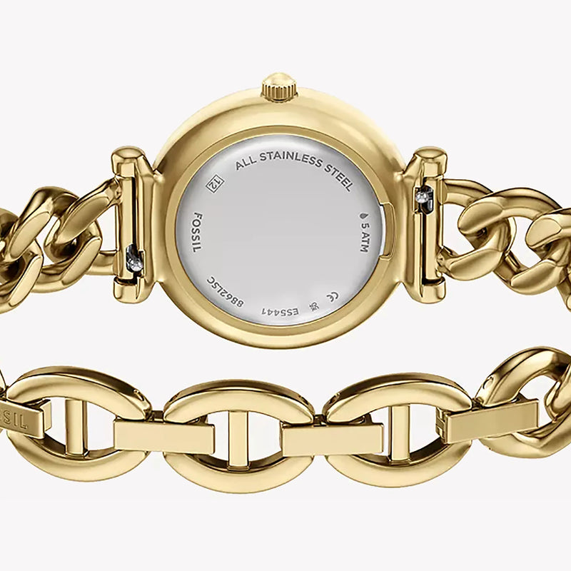FOSSIL Women's Gold & Green Stainless Steel Watch ES5441 by i-watch