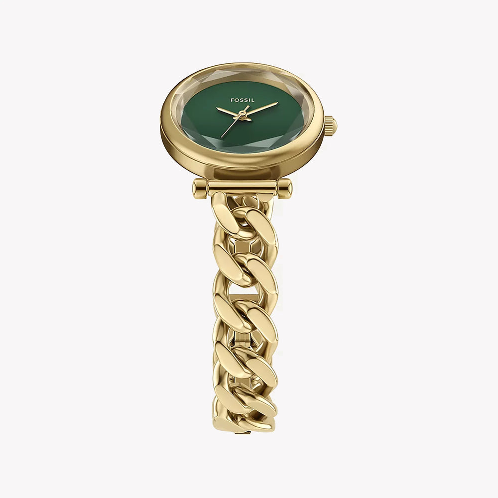 FOSSIL Women's Gold & Green Stainless Steel Watch ES5441 by i-watch