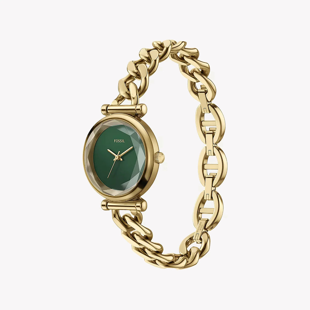 FOSSIL Women's Gold & Green Stainless Steel Watch ES5441 by i-watch