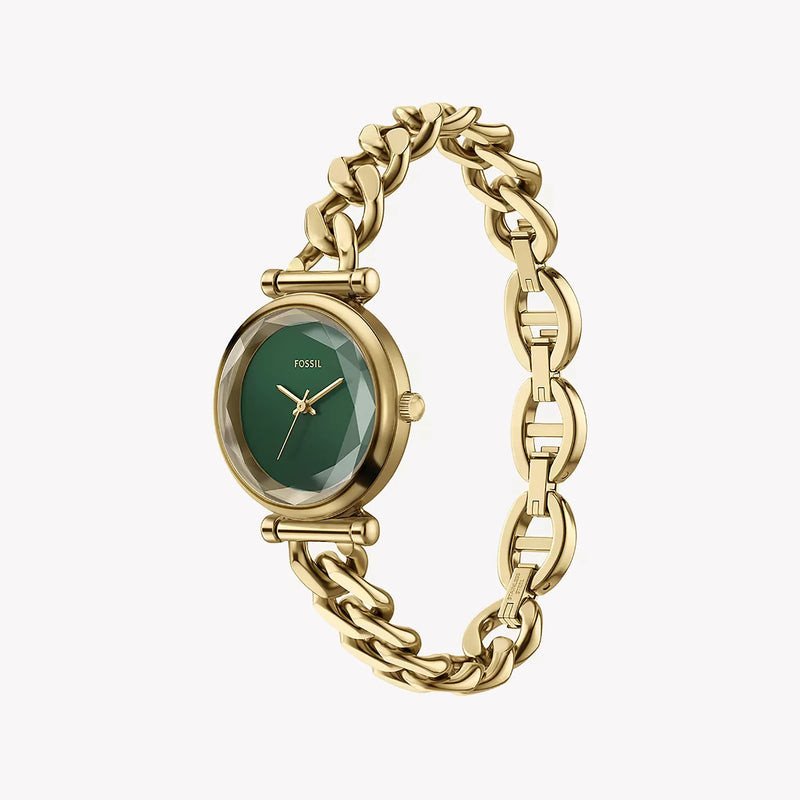 FOSSIL Women's Gold & Green Stainless Steel Watch ES5441 by i-watch