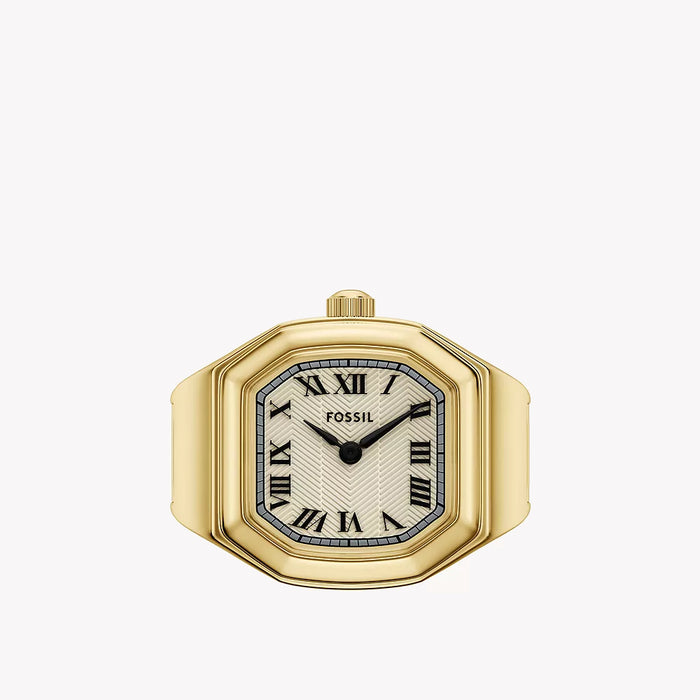 Harlow Watch Ring Two-Hand Gold-Tone Stainless Steel Watch