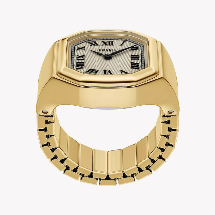 Harlow Watch Ring Two-Hand Gold-Tone Stainless Steel Watch