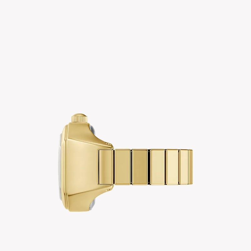 Harlow Watch Ring Two-Hand Gold-Tone Stainless Steel Watch