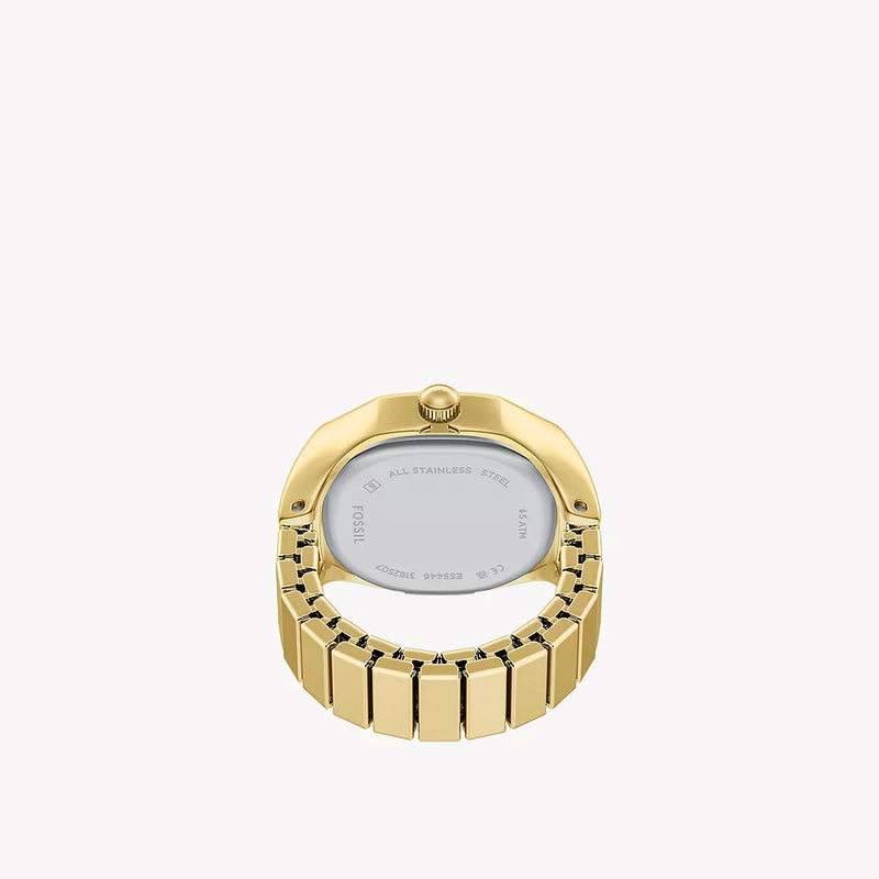 Harlow Watch Ring Two-Hand Gold-Tone Stainless Steel Watch