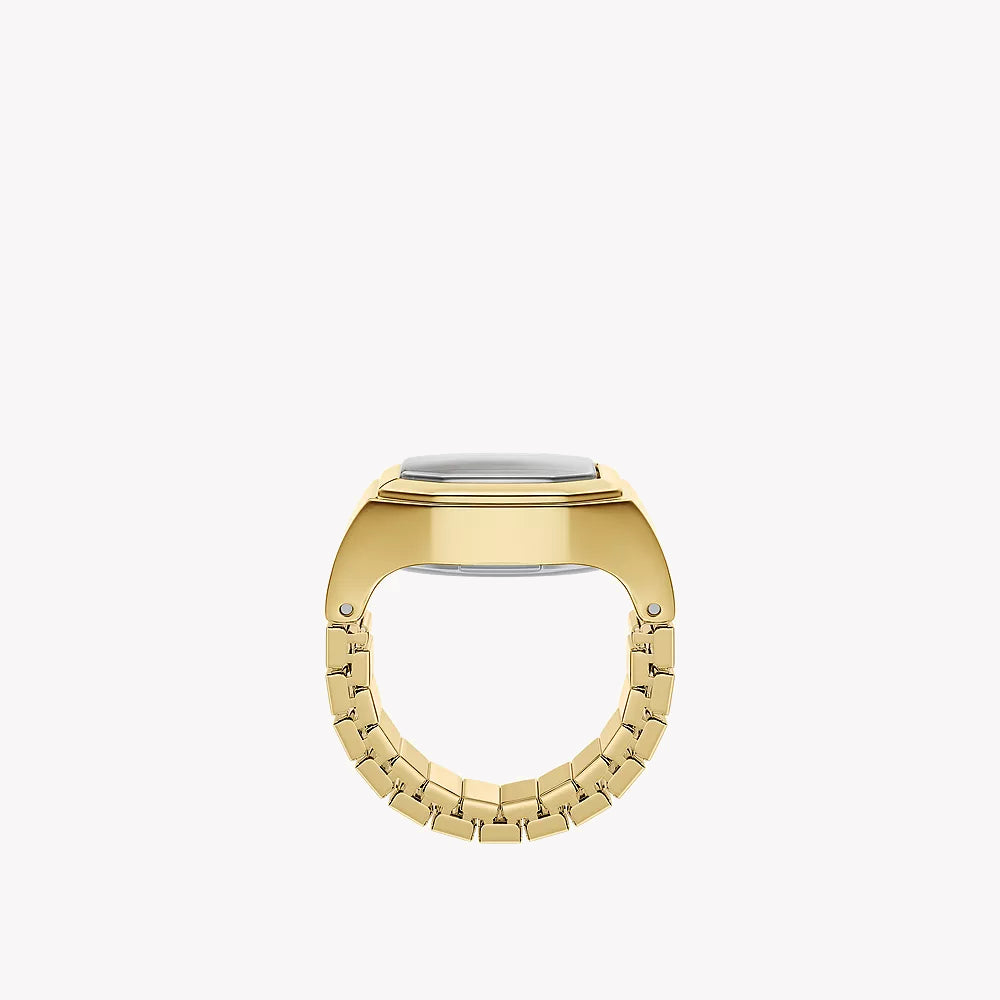 Harlow Watch Ring Two-Hand Gold-Tone Stainless Steel Watch