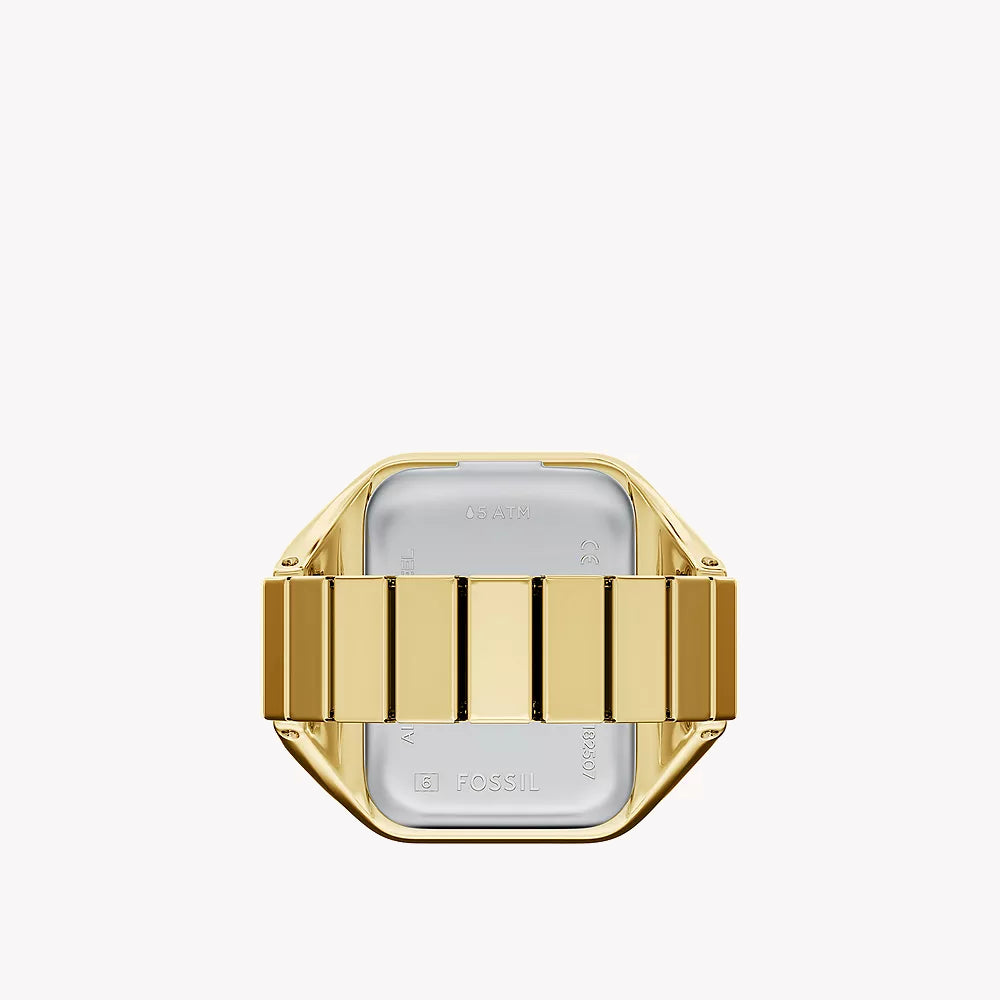 Fossil Raquel Watch Ring Two-Hand Gold-Tone Stainless Steel Watch