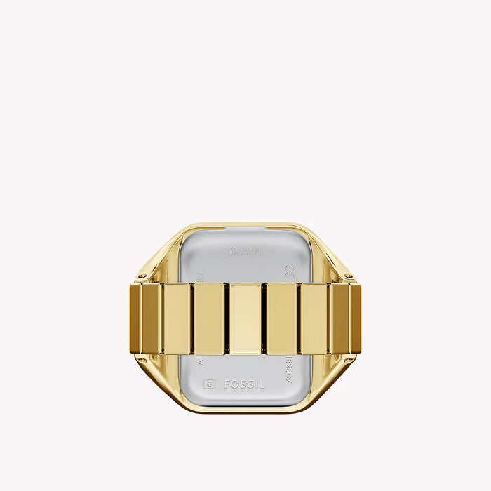 Fossil Raquel Watch Ring Two-Hand Gold-Tone Stainless Steel Watch