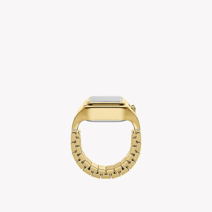 Fossil Raquel Watch Ring Two-Hand Gold-Tone Stainless Steel Watch