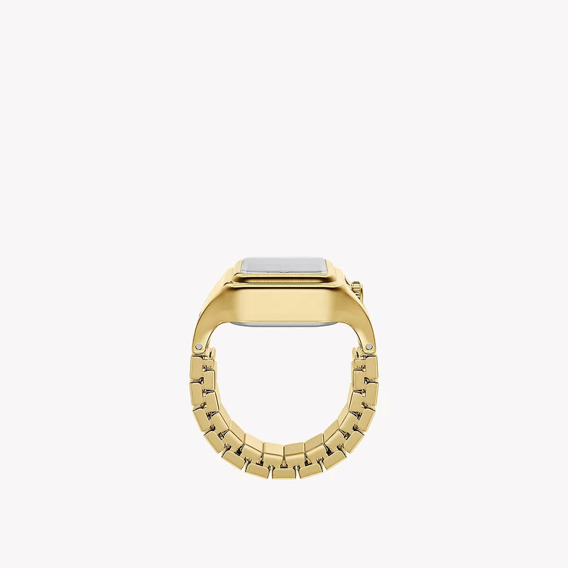 Fossil Raquel Watch Ring Two-Hand Gold-Tone Stainless Steel Watch