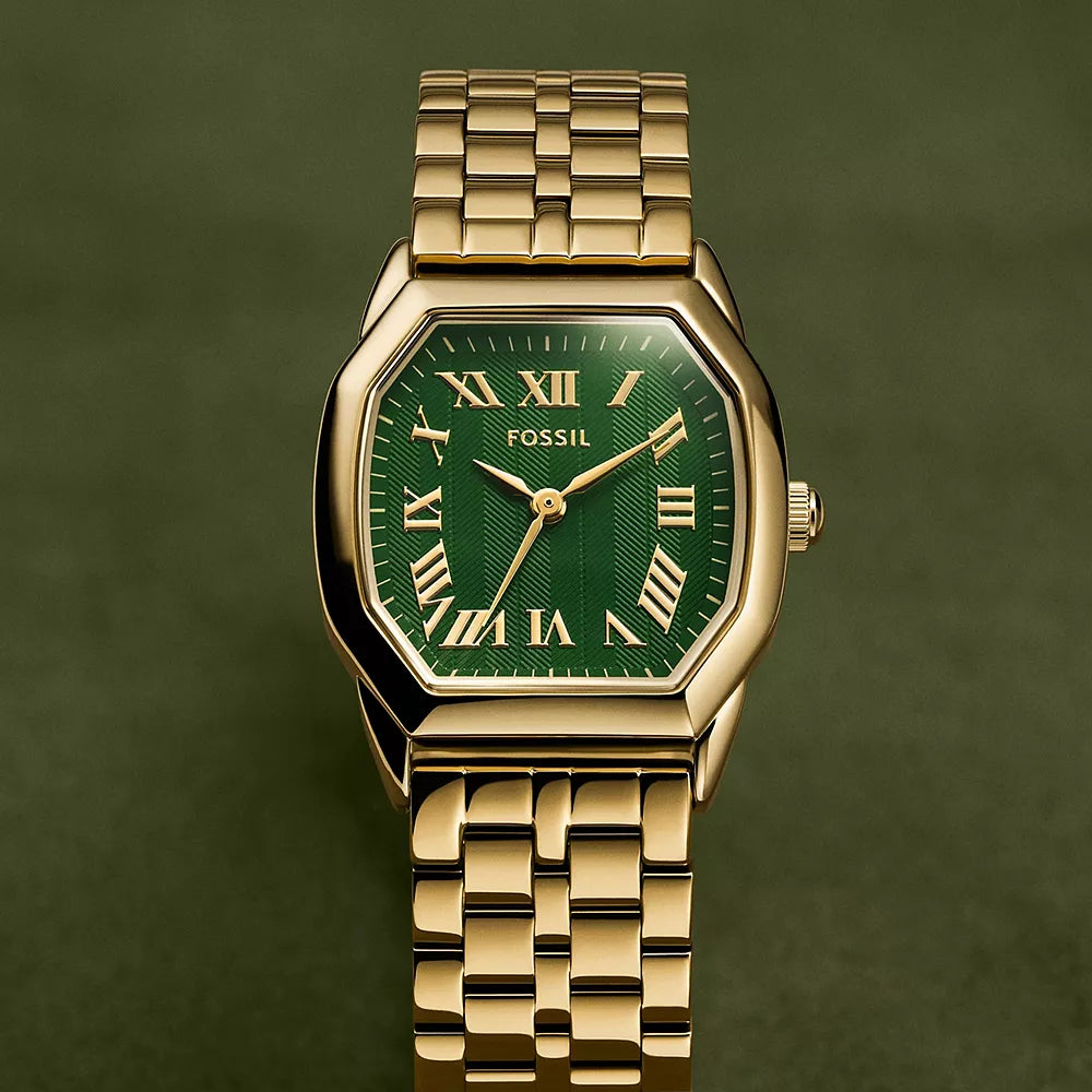 Harlow Three-Hand Gold-Tone Stainless Steel Watch
