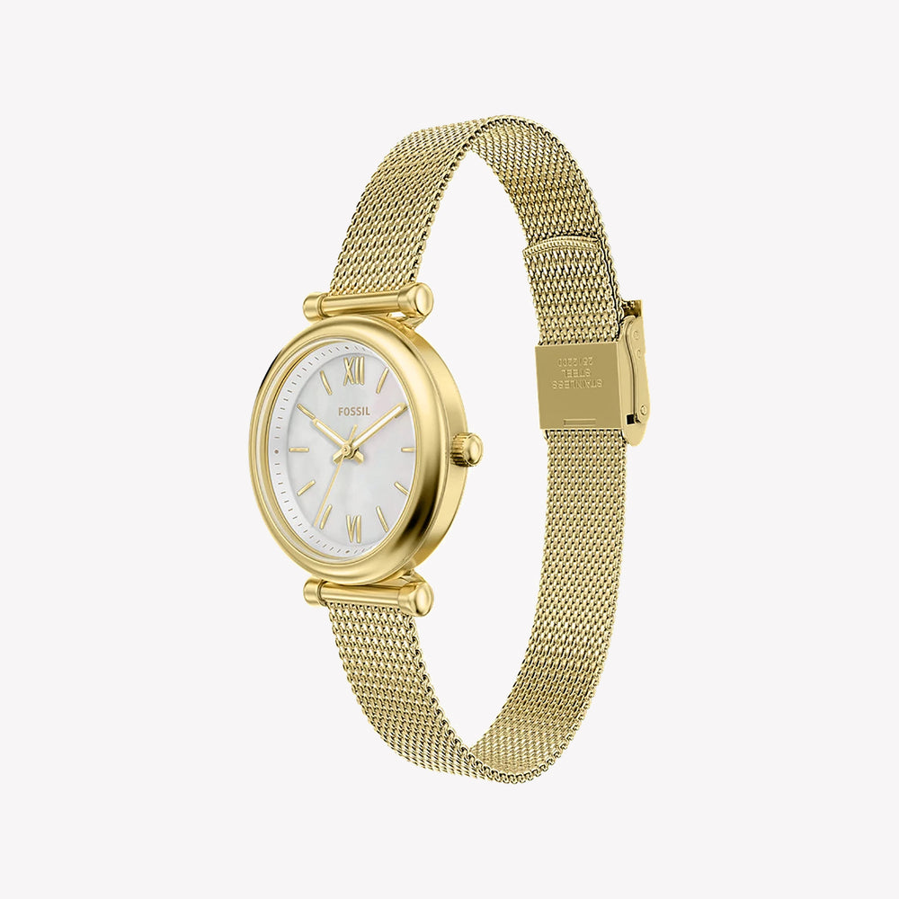 Carlie Mini Three-Hand Gold-Tone Stainless Steel Watch - ES5462