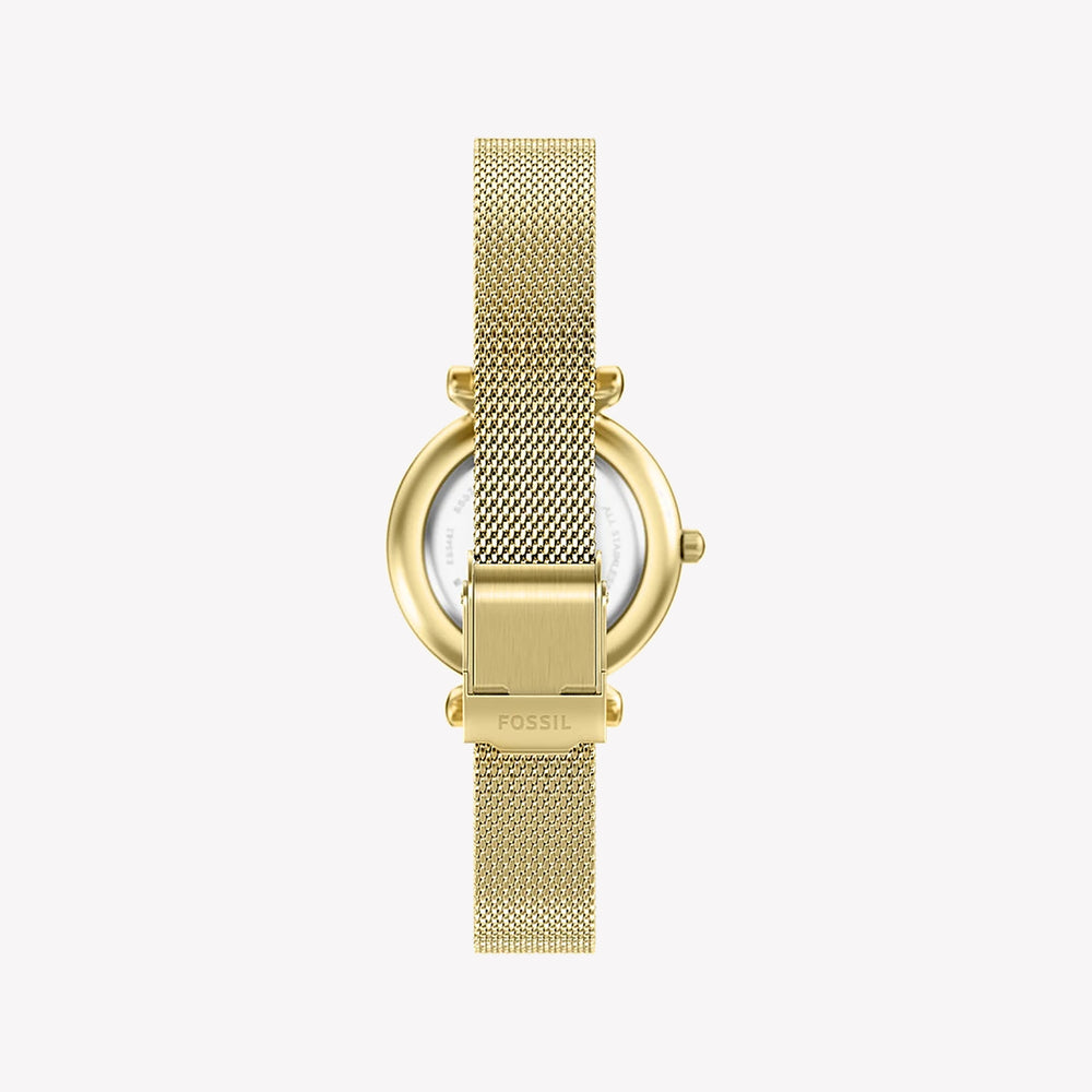 Carlie Mini Three-Hand Gold-Tone Stainless Steel Watch - ES5462