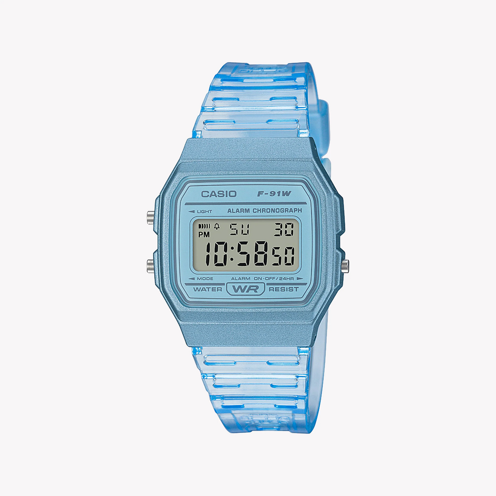 CASIO Unisex Blue Resin Digital Watch | F-91WS-2EF by i-watch