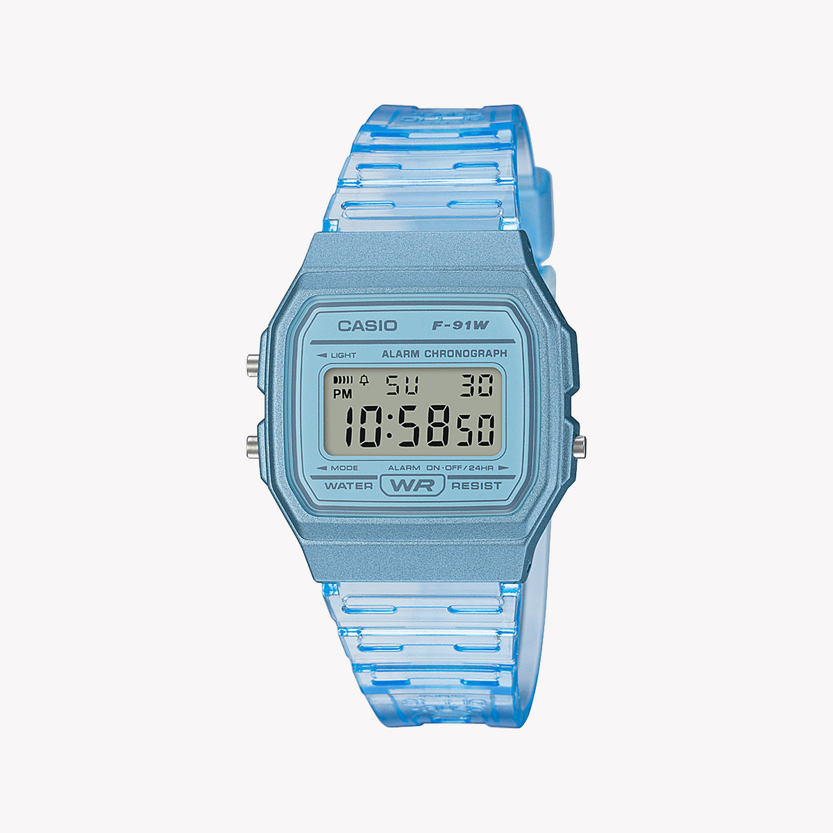 CASIO Unisex Blue Resin Digital Watch | F-91WS-2EF