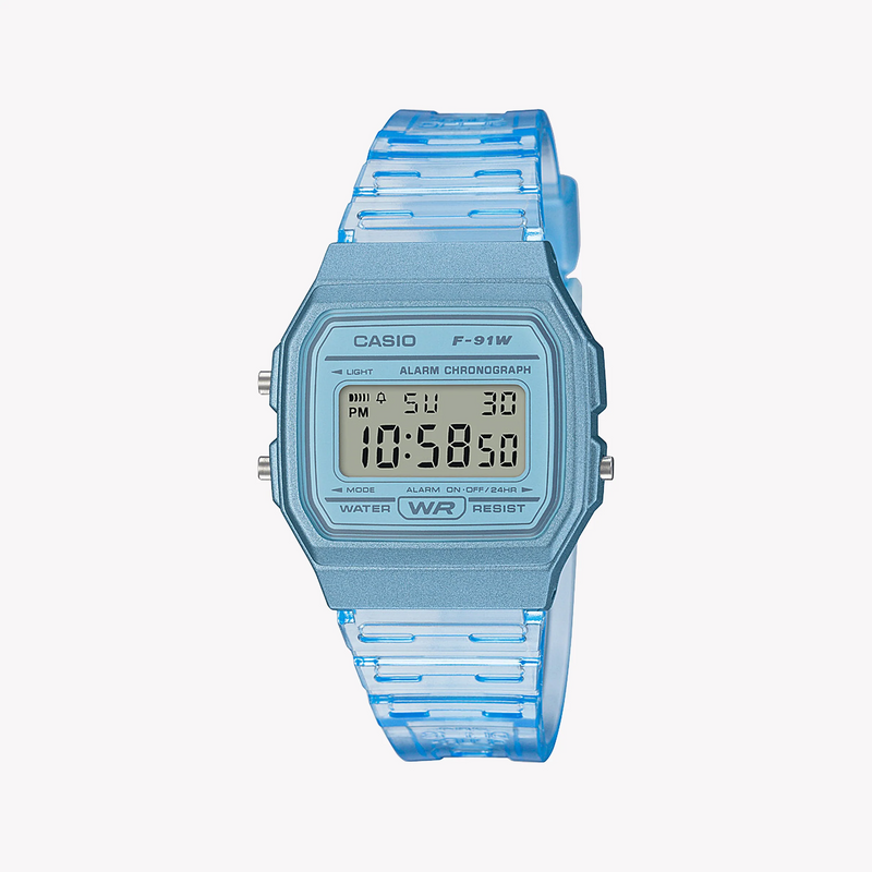 CASIO Unisex Blue Resin Digital Watch | F-91WS-2EF by i-watch