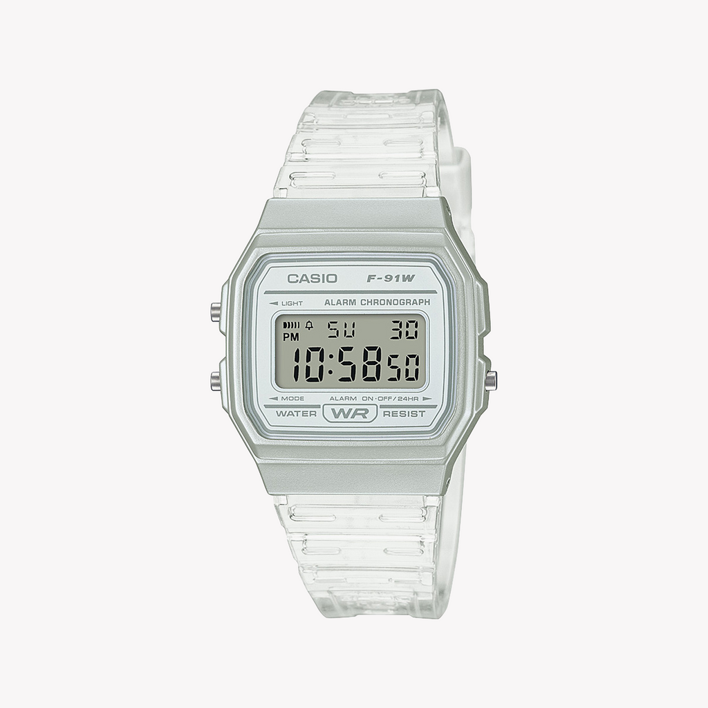 CASIO F-91WS-7DF ADVENTURE READY – STILVOLLE DAMENUHR AUS WEISSEM HARZ