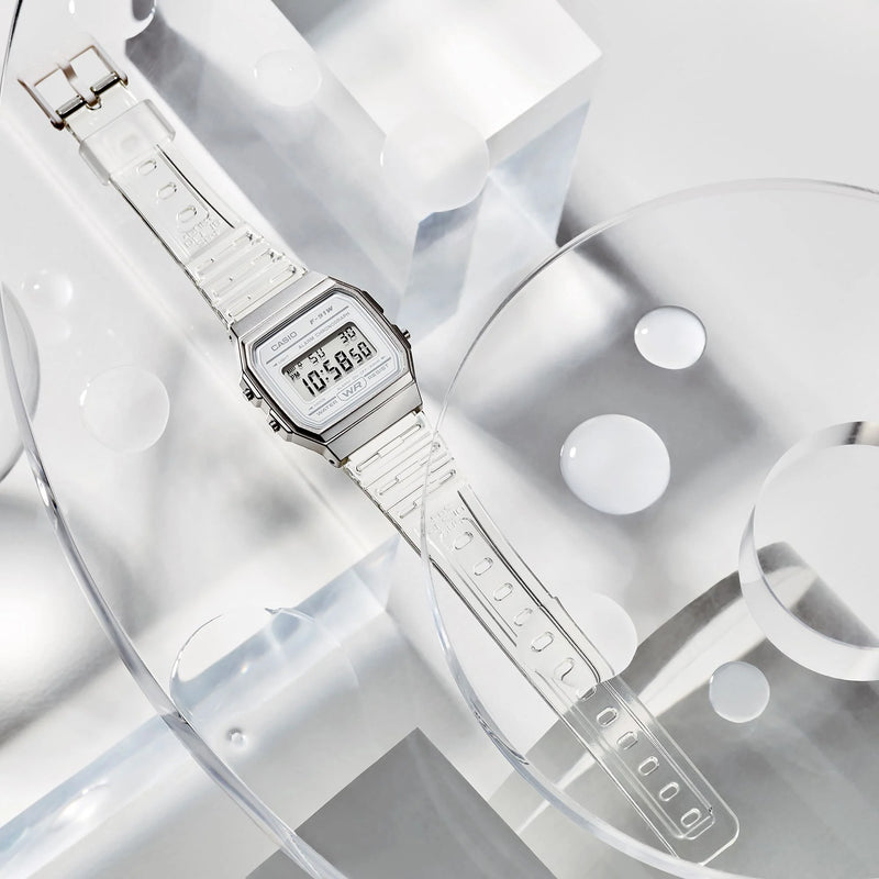 Casio Unisex White Resin Watch, Sleek Design | F-91ws-7df by i-watch