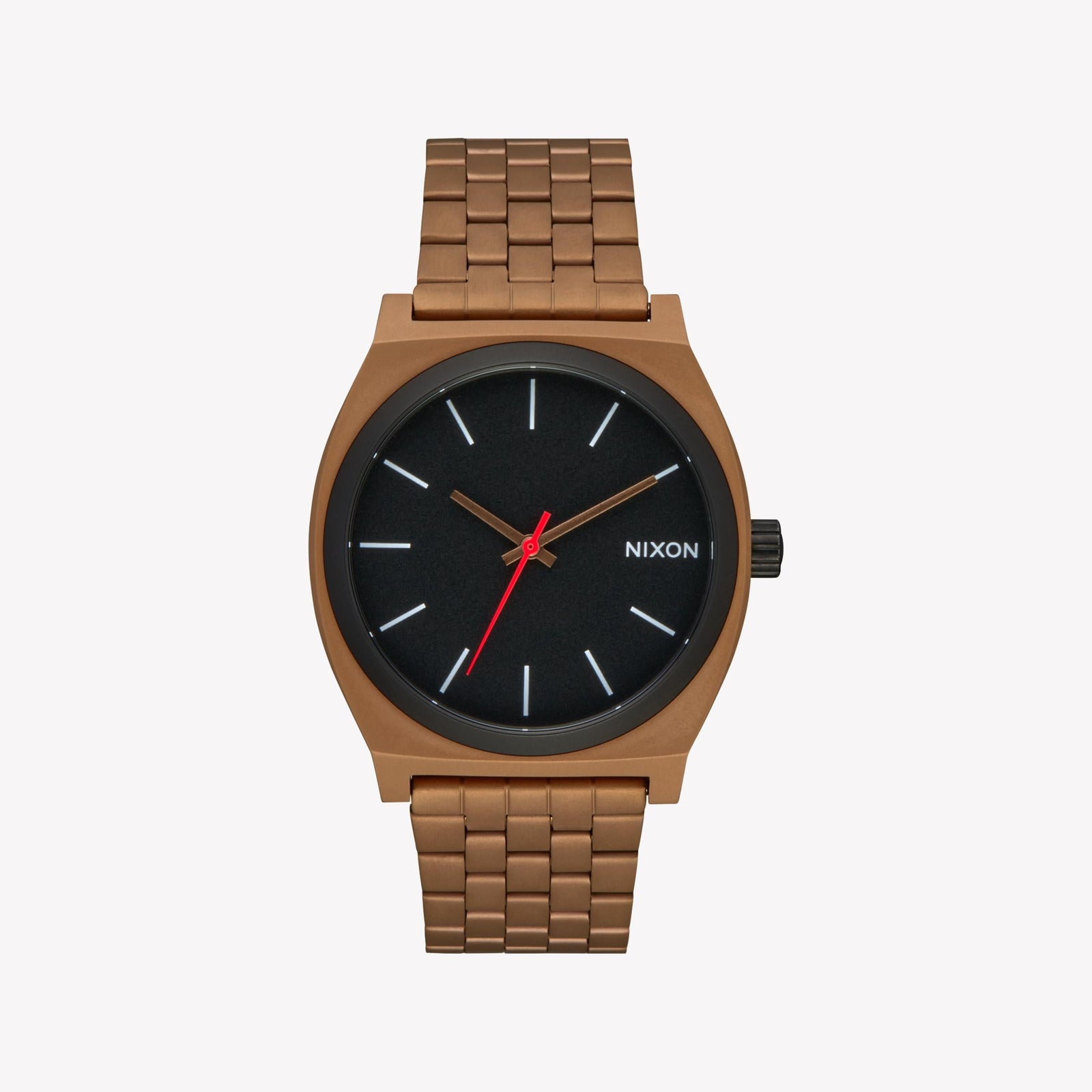 Nixon Men's Black Stainless Steel Watch, Brown Band | A045-5145 by i-watch