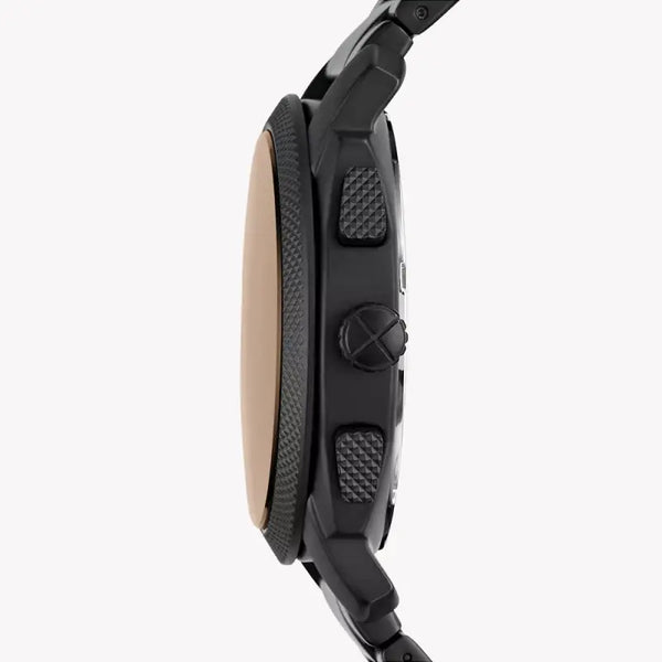 Fossil Men's Black Stainless Steel Watch, Quartz Movement | Fs4682