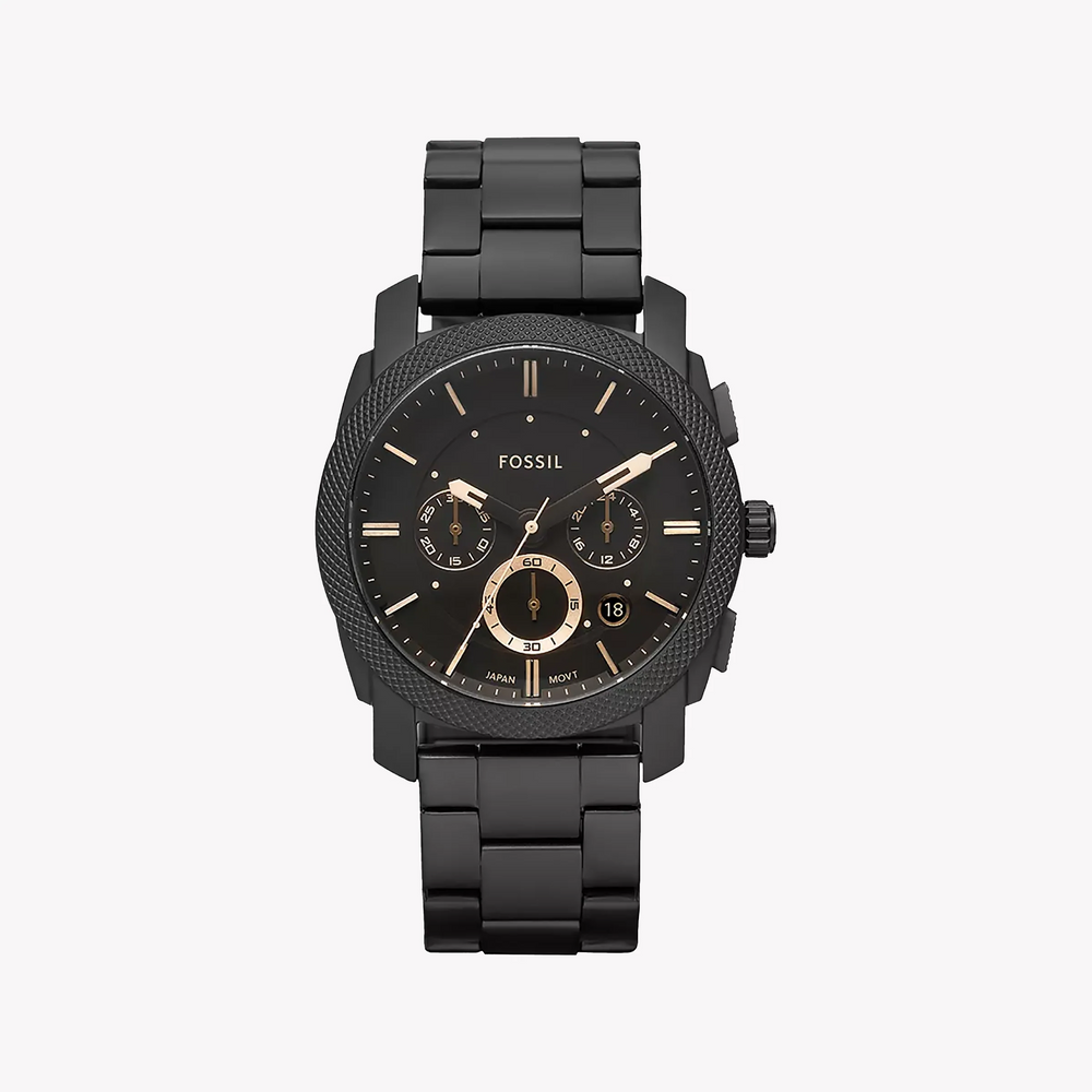 Fossil Men's Black Stainless Steel Watch, Quartz Movement | Fs4682 by i-watch