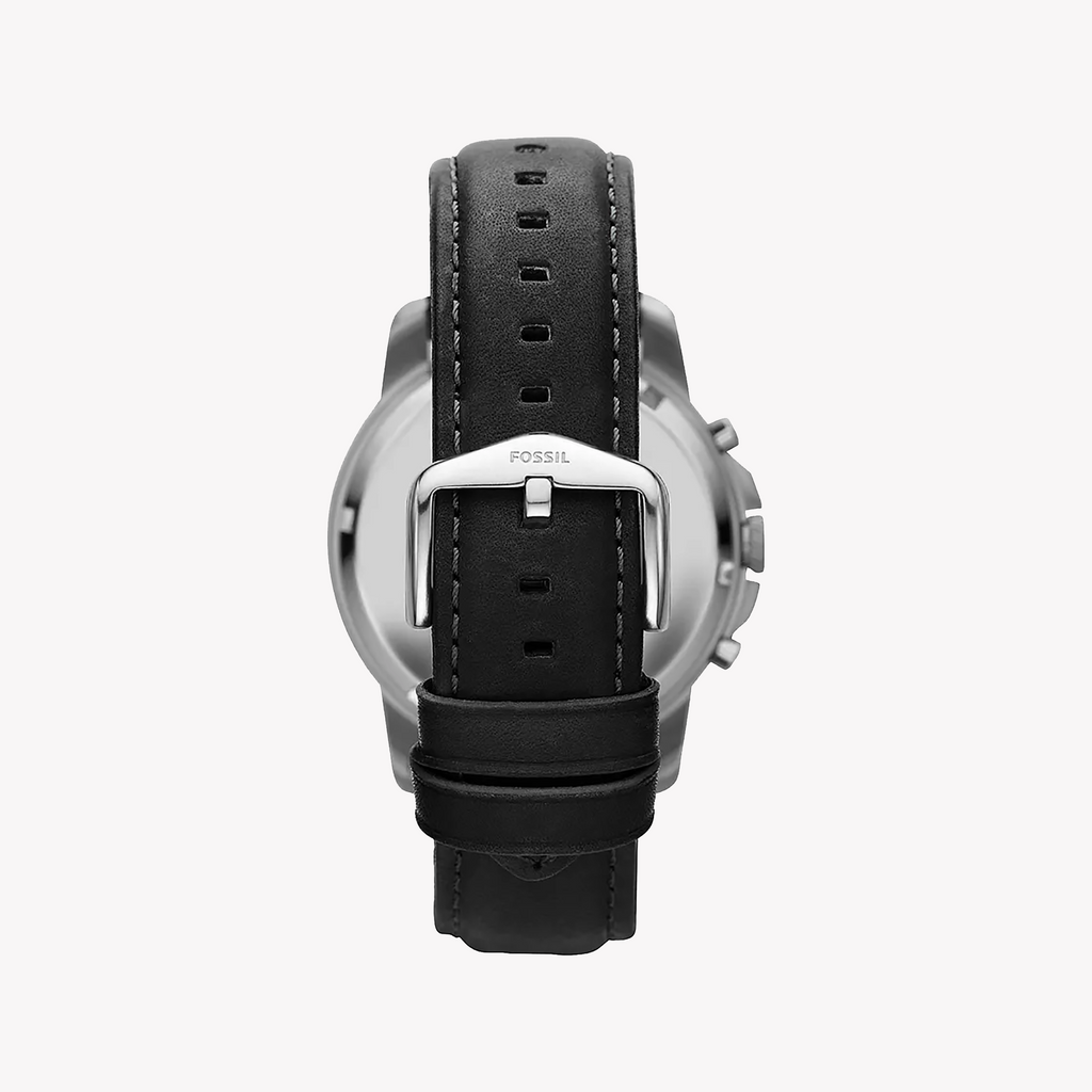 Fossil Men's Silver Watch, Black Dial | Fs4812