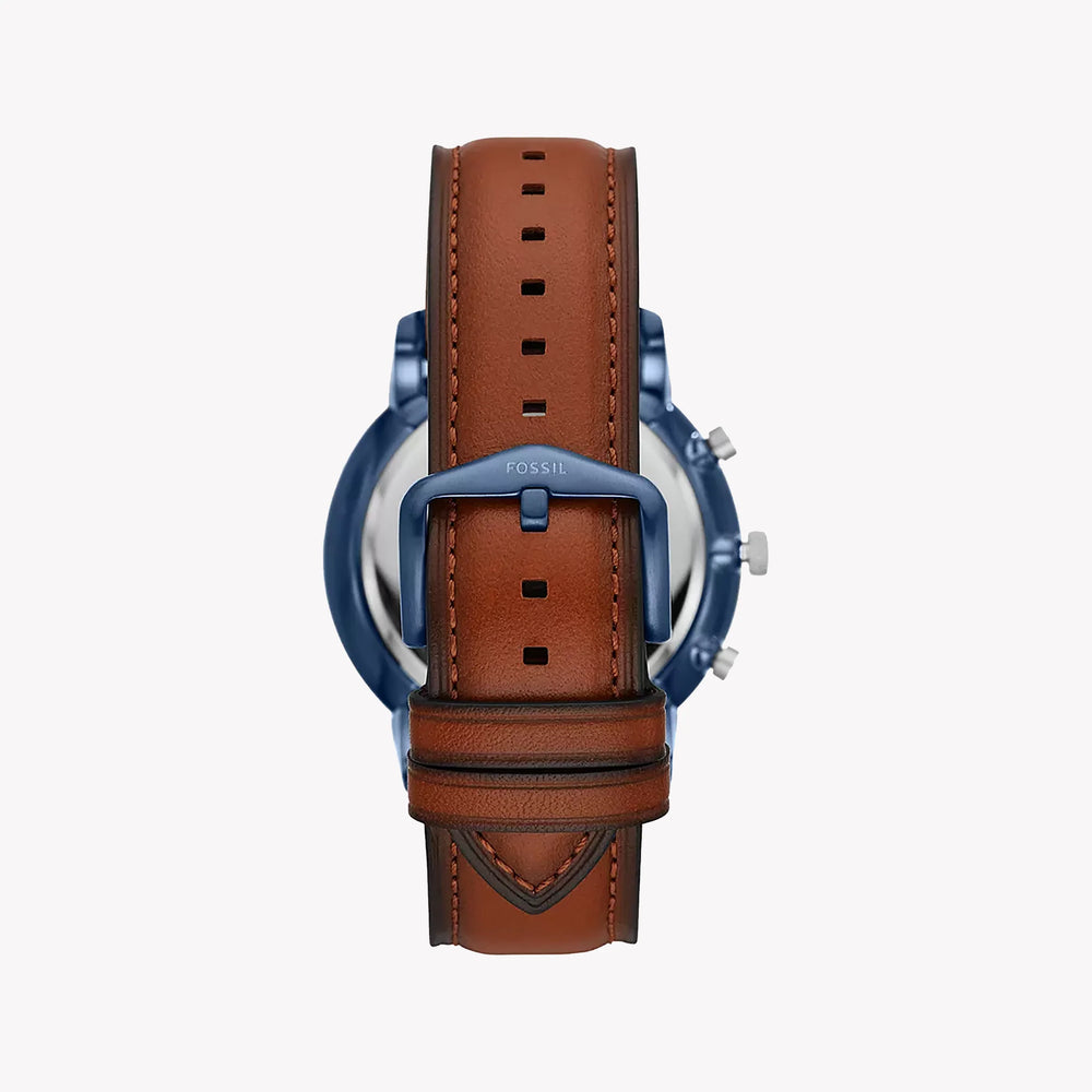 Fossil Men's Silver Stainless Steel, Brown Leather | Fs5791 by i-watch