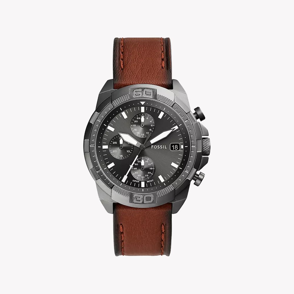 Bronson Chronograph Brown LiteHide™ Leather Watch