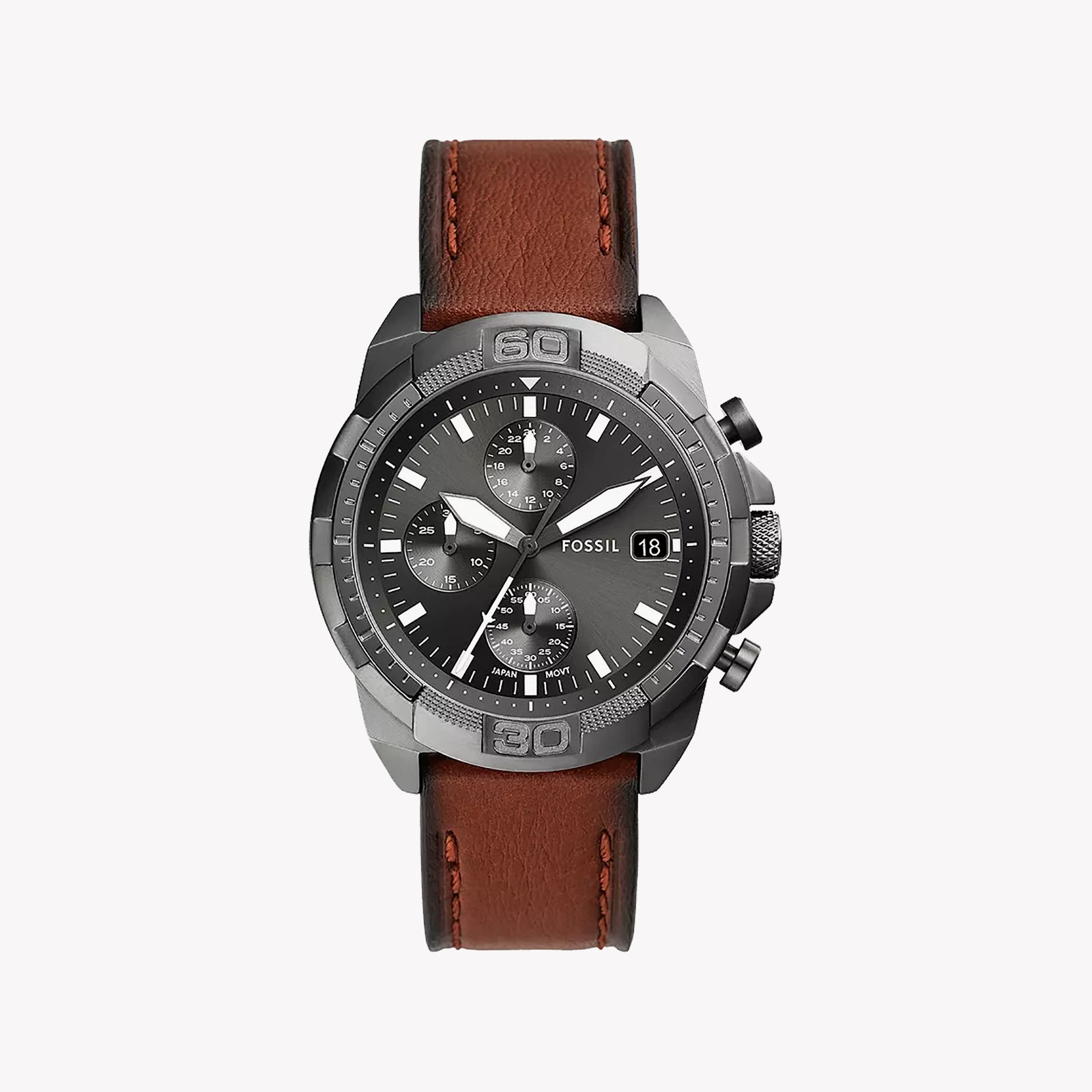 Bronson Chronograph Brown LiteHide™ Leather Watch