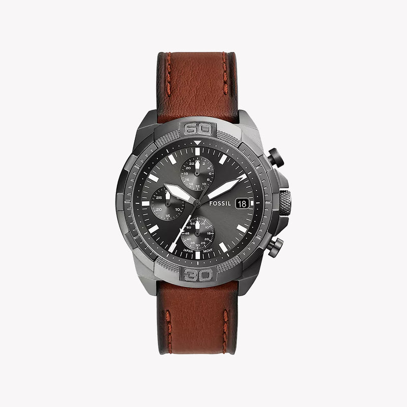 Bronson Chronograph Brown LiteHide™ Leather Watch