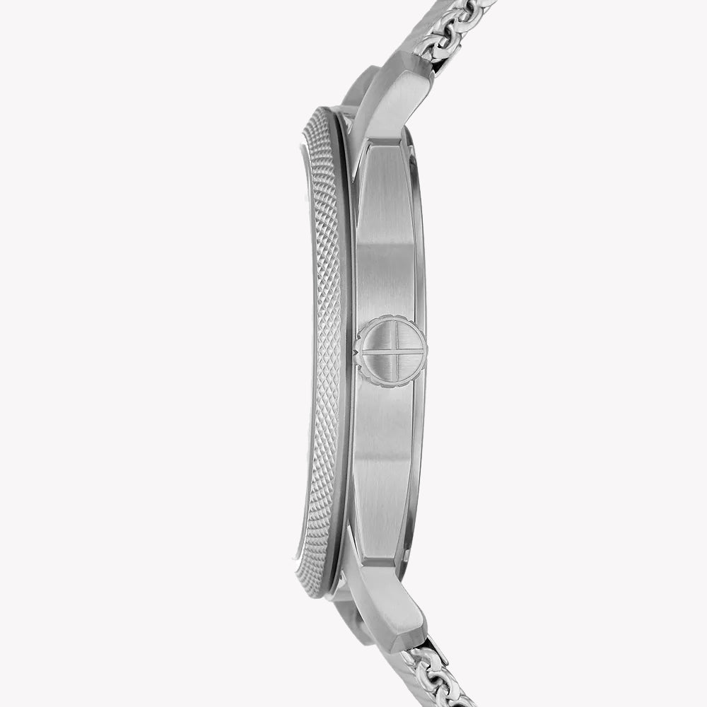 Fossil Men's Silver Stainless Steel Watch | Fs5883