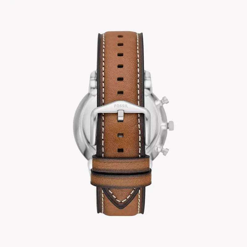 Fossil Men's Silver Stainless Steel, Brown Leather | Fs5963 by i-watch