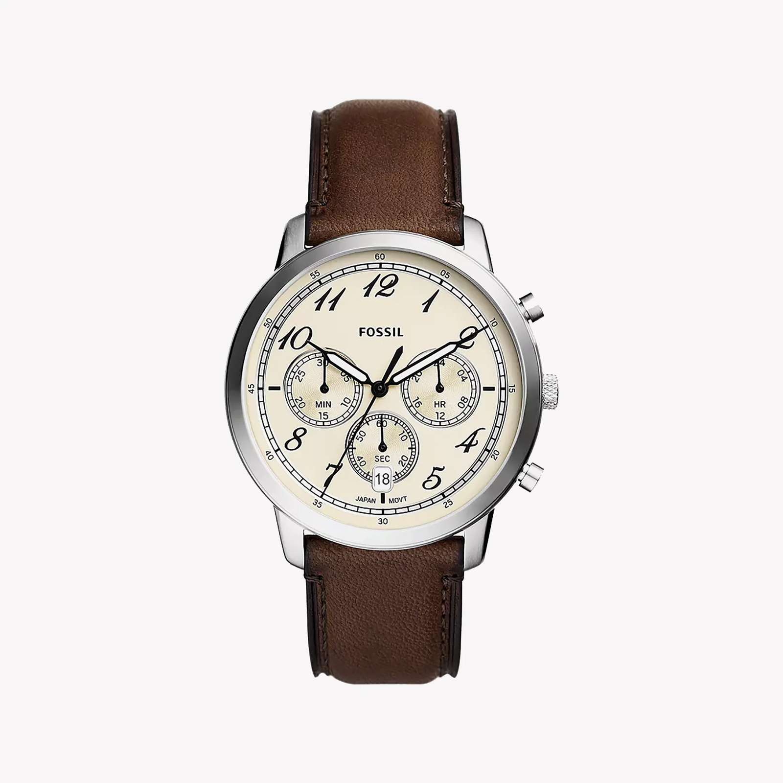 Fossil Men's Stainless Steel/Leather Watch | Fs6022 by i-watch