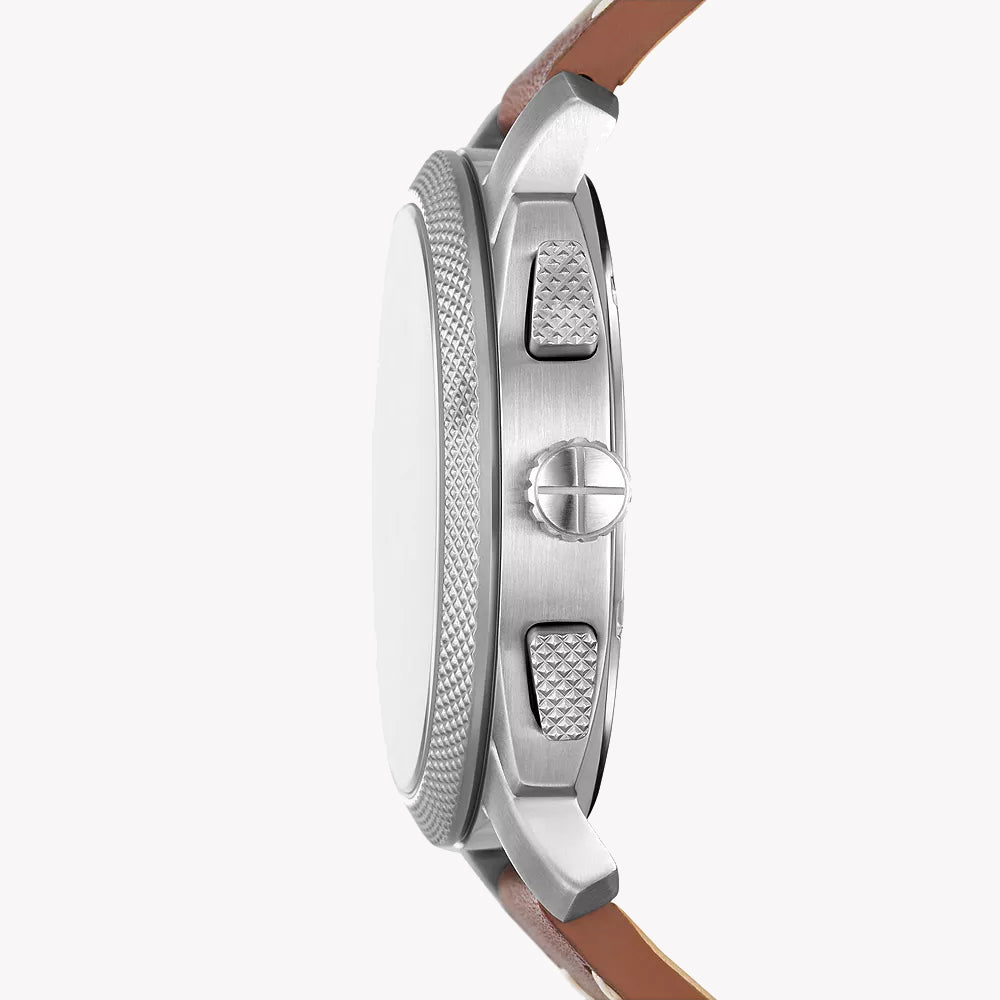 Fossil Men's Stainless Steel, Leather | Fs6059 Watch