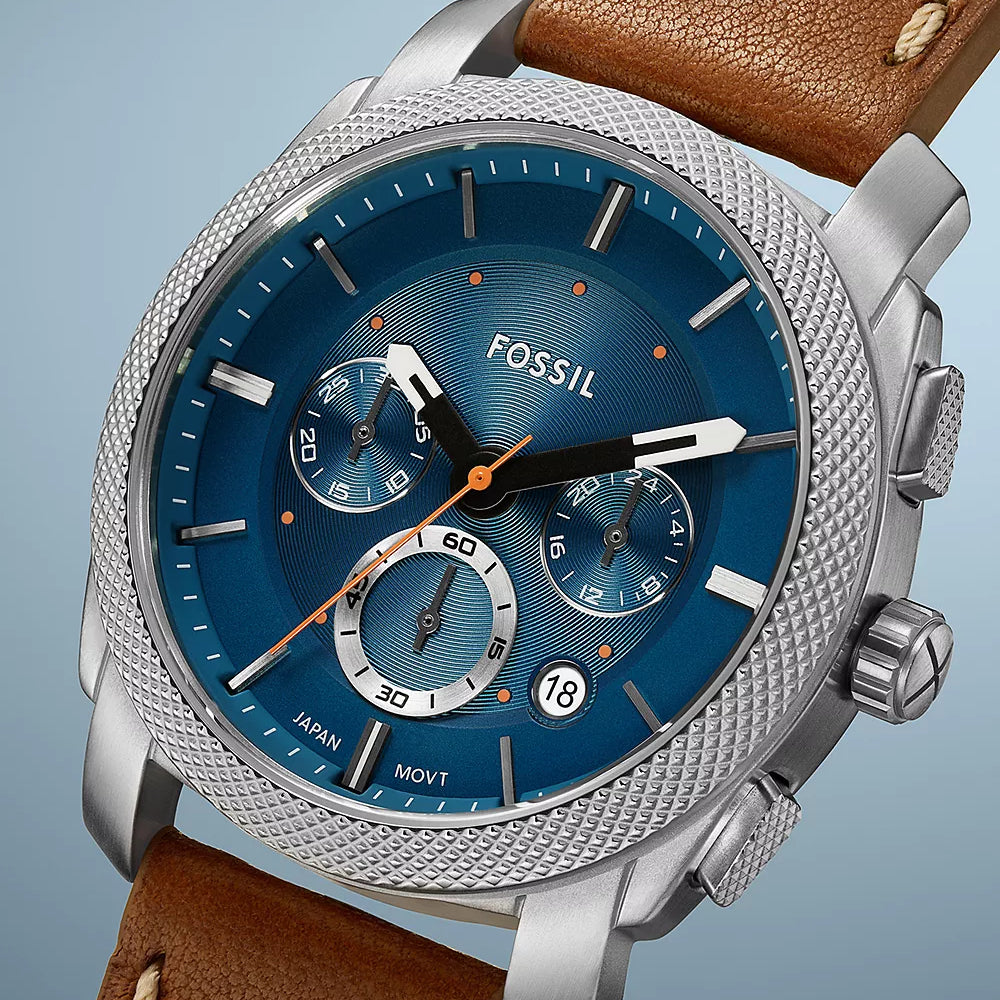 Fossil Men's Stainless Steel, Leather | Fs6059 Watch