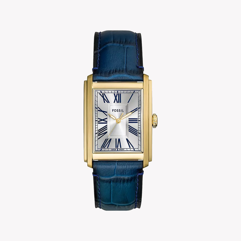 Fossil Men's Gold Stainless Steel, Blue Leather | Fs6076 by i-watch
