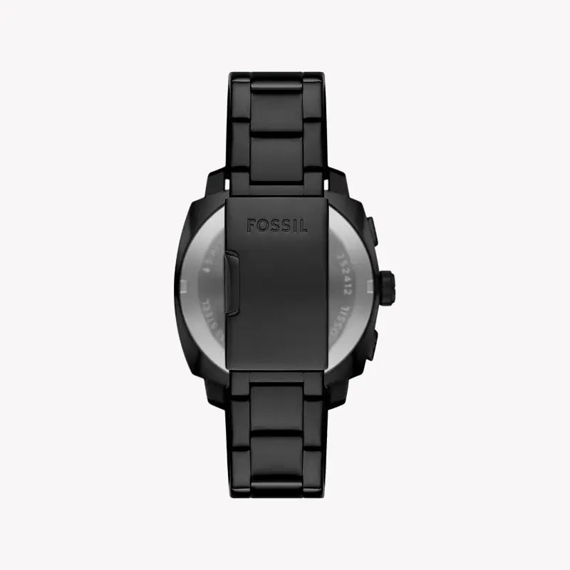 Fossil Men's Black Stainless Steel Watch, Brown Dial | Fs6097