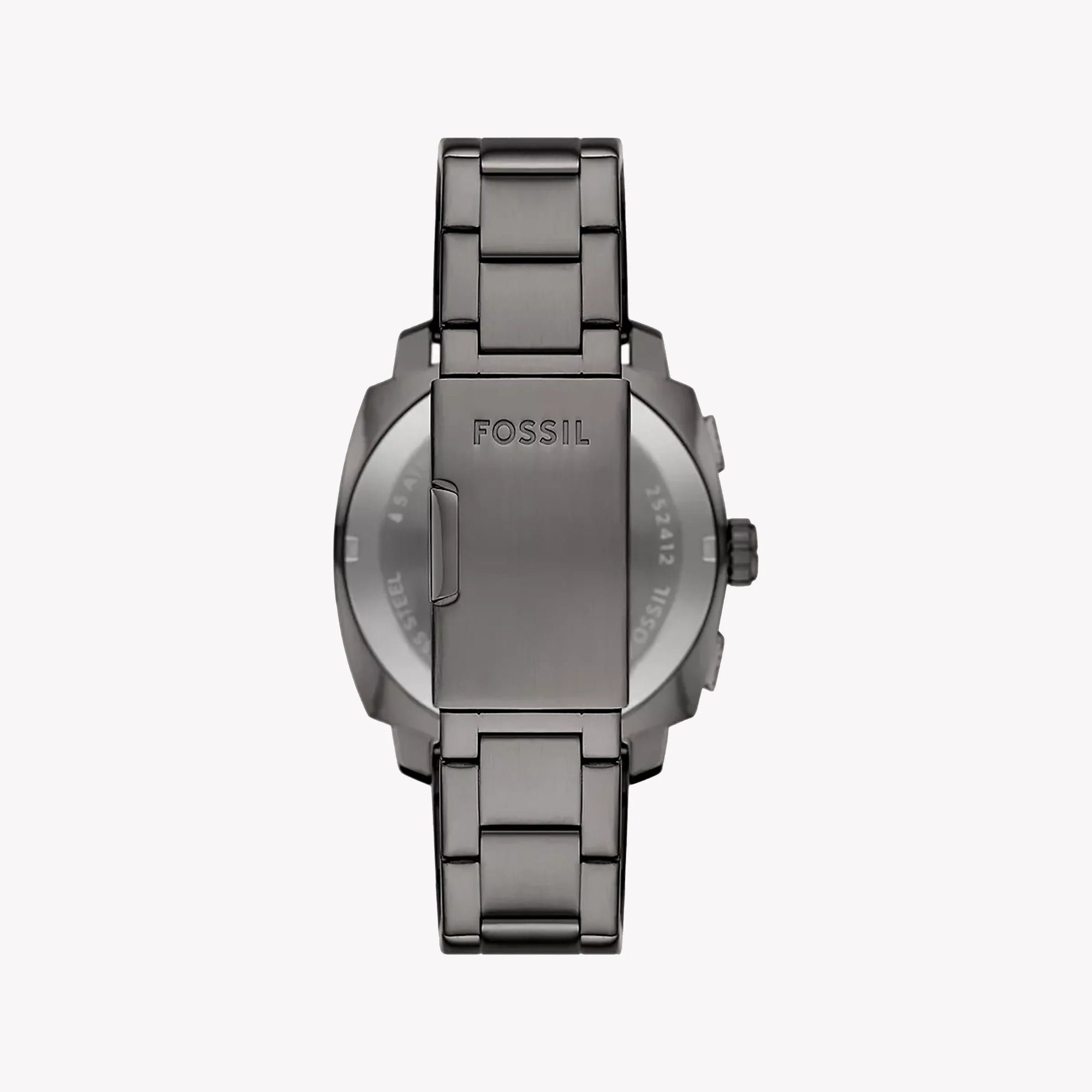 Fossil Men's Grey Stainless Steel Watch, Black Dial | Fs6098 – i-watch