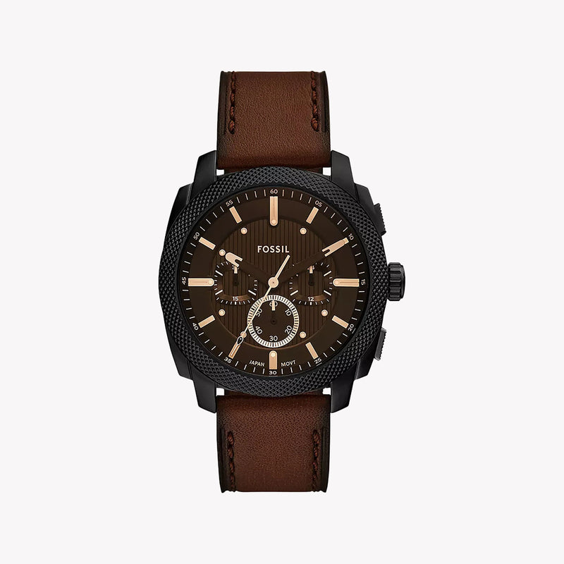 Fossil Men's Black Leather Watch, Stainless Steel | Fs6101 by i-watch