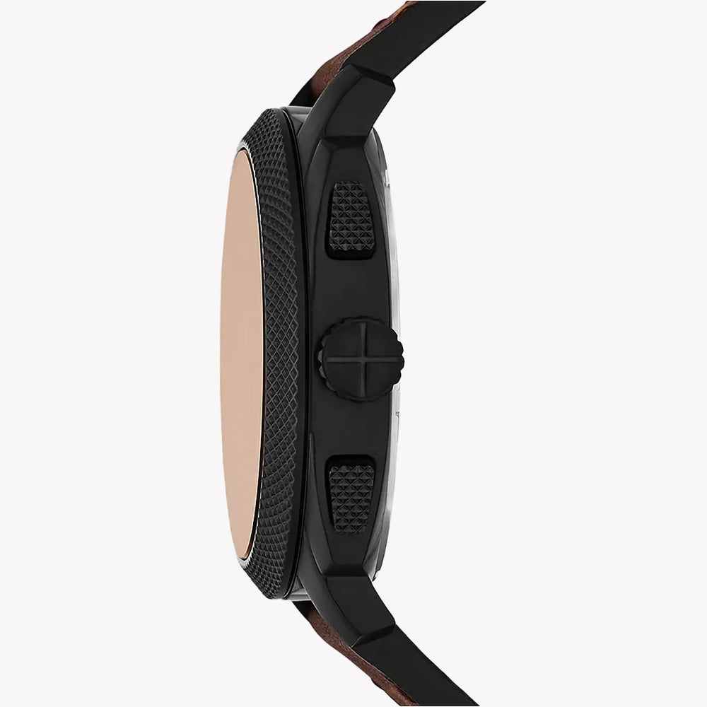 Fossil Men's Black Leather Watch, Stainless Steel | Fs6101 by i-watch