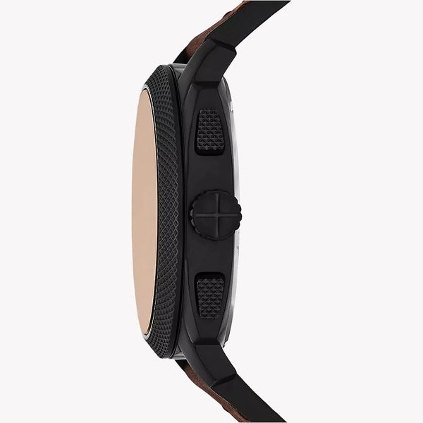 Fossil Men's Black Leather Watch, Stainless Steel | Fs6101 by i-watch