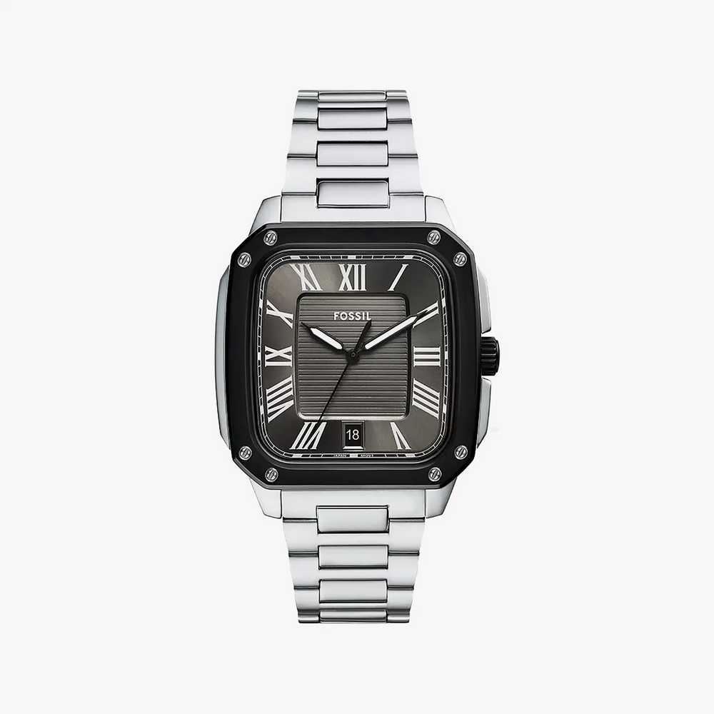 Fossil Men's Black/Silver Stainless Steel Watch | Fs6122 by i-watch