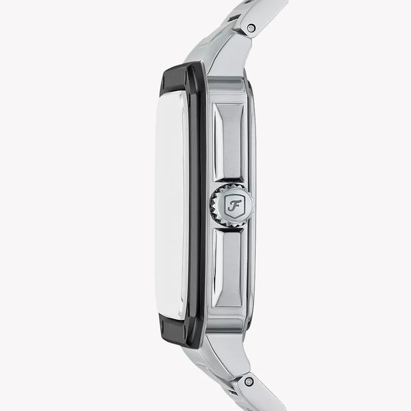 Fossil Men's Black/Silver Stainless Steel Watch | Fs6122