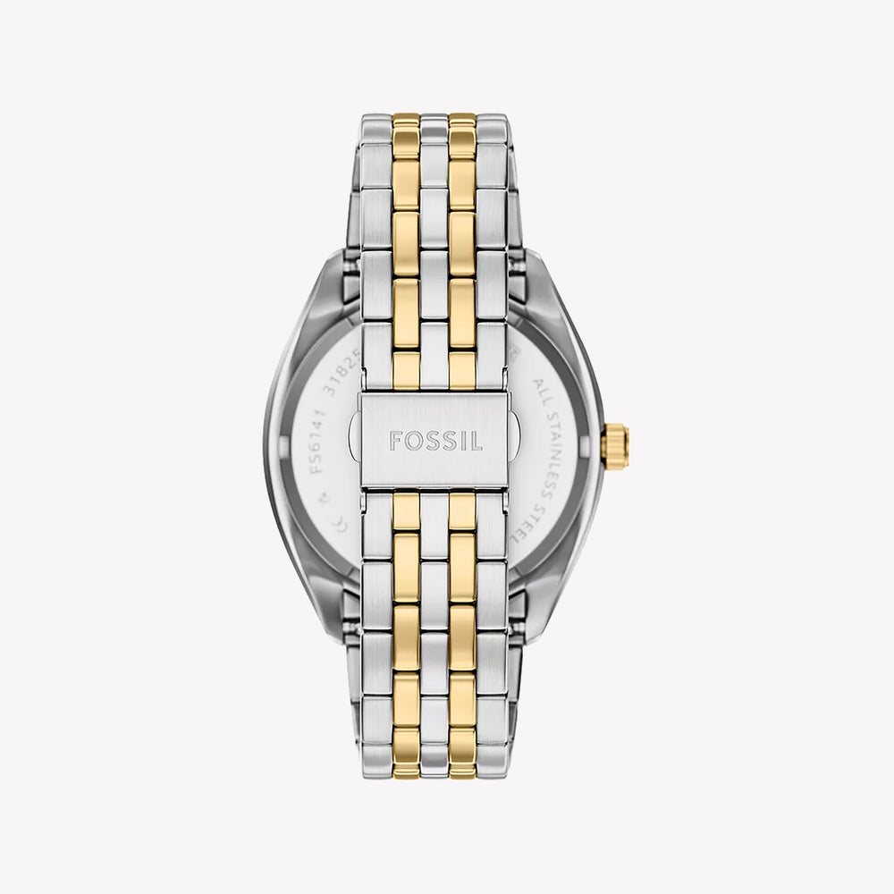 Campbell Three-Hand Day-Date Two-Tone Stainless Steel Watch